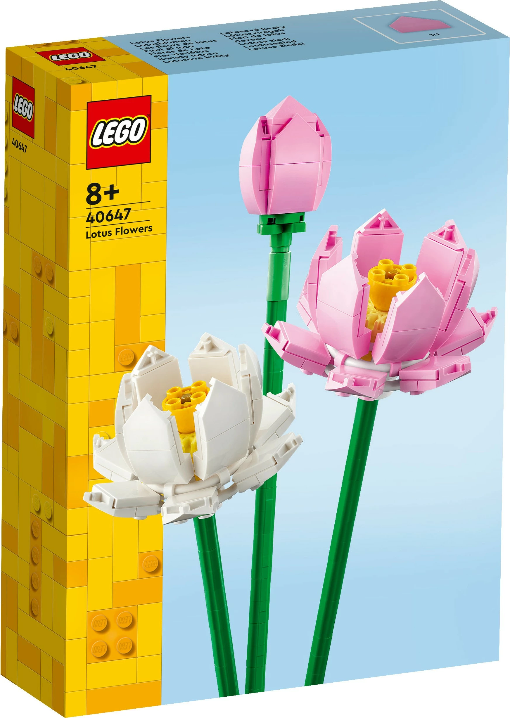 Set ndërtimi LEGO Lotus Flowers, 220 copë, plastikë, shumëngjyrësh