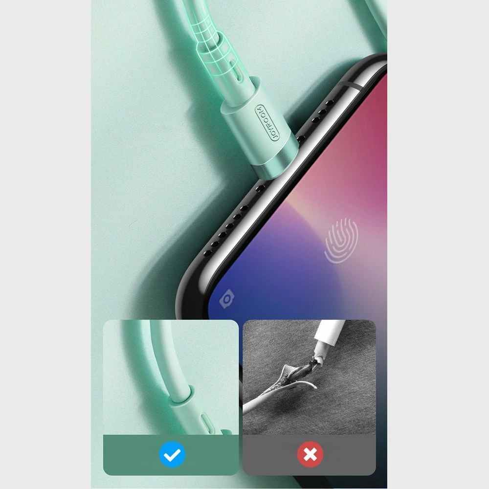 Kabllo Joyroom S-1224N2, USB-A në Lightning, 1.2m, e bardhë