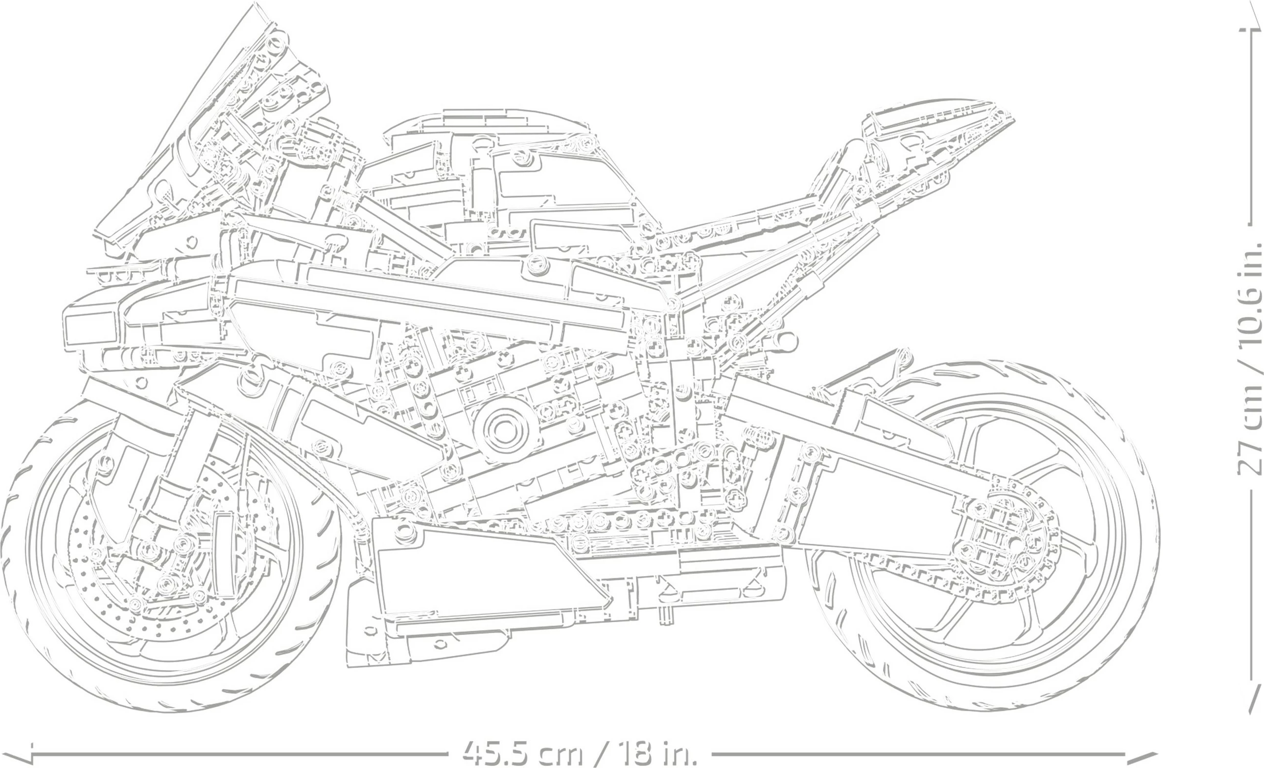 Set ndërtimi LEGO Technic BMW M 1000 RR, 1921 pjesë, shumëngjyrësh