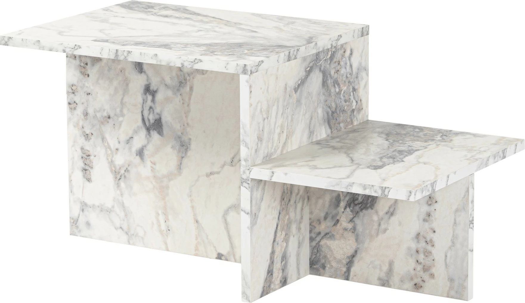 Tavolinë kafeje Nordure, ngjyrë mermeri Freesia, Harmony