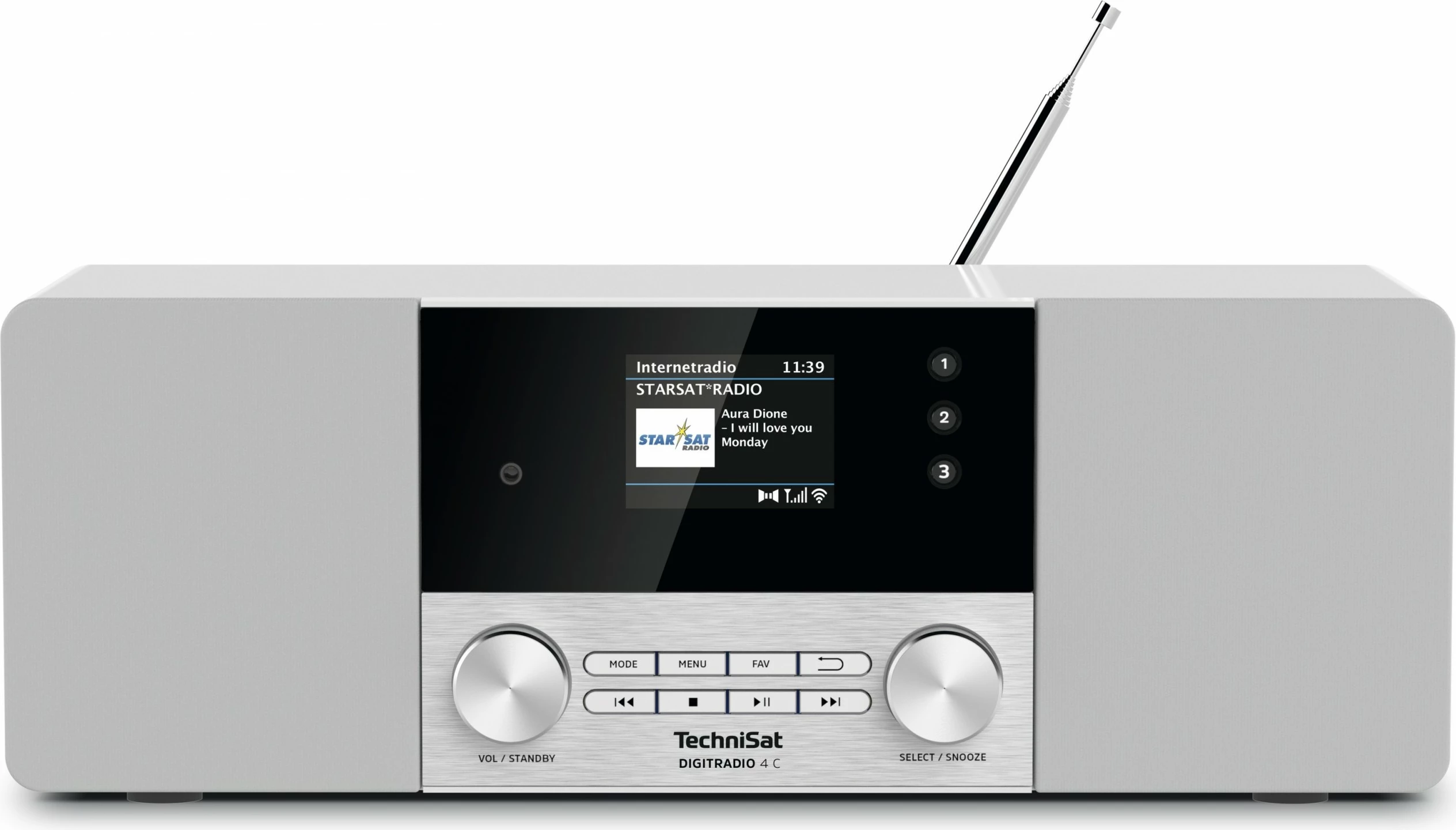 Radio digjitale TechniSat DigitRadio 4 C, e bardhë