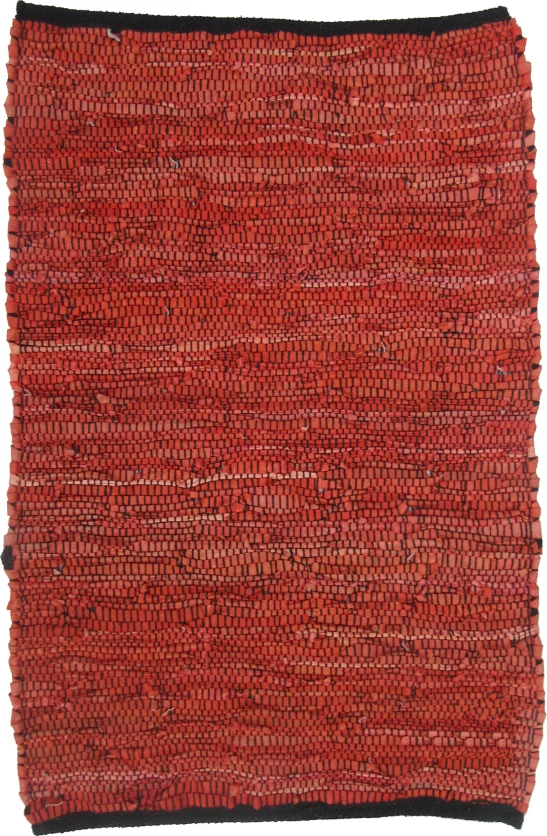 Qilim MAROCCO, lëkurë, portokalli, 60x90cm