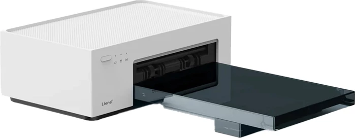 Printer foto portativ Liene Amber M100 (DHP513) 4x6\", 300 DPI, Wi-Fi, USB-C, i bardhë, set me letër 20 fletë + kartrixh