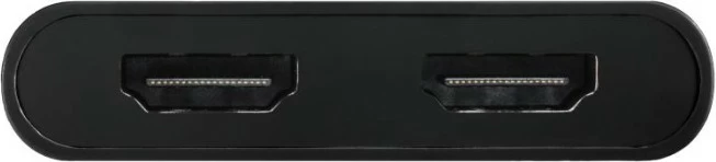 Adapter Club3D USB-C/USB-A në 2x HDMI 4K@60Hz, i zi