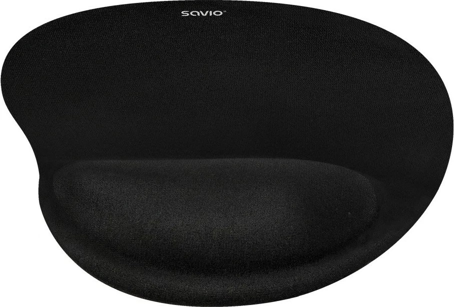 Mauspad Savio MP-02 me jastëk xheli për kyç, i zi