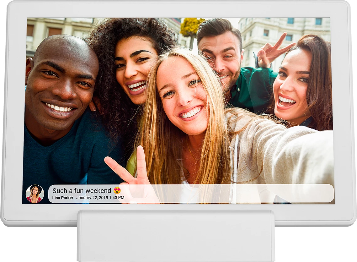 Kornizë digjitale Denver Frameo PFF-1070W, 10.1", 16 GB, e bardhë