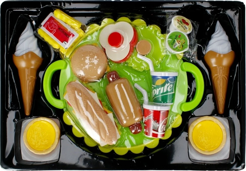 Set kuzhine lodër Mega Creative Fast Food 45x30x8 cm, jeshile