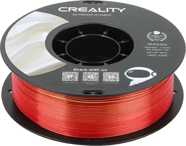 Filament 3D Creality CR-Silk PLA, 1.75mm, 1kg, ari-e-kuqe