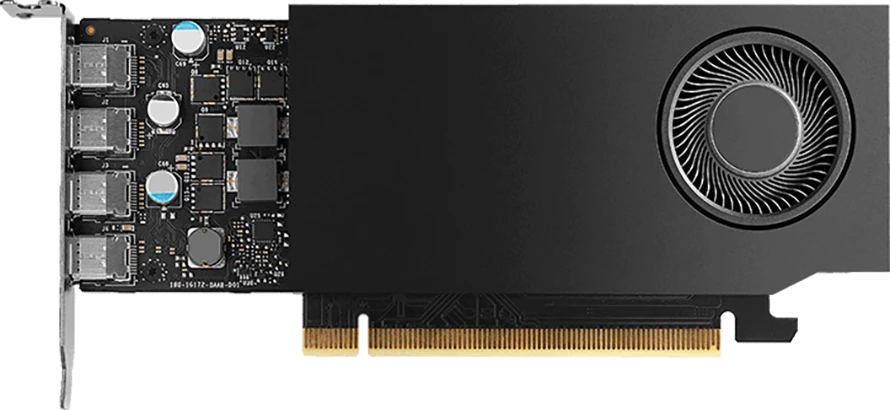 Kartelë grafike PNY NVIDIA RTX A400 4GB GDDR6 Low Profile OEM, PCIe, 4x Mini DP 1.4, me bracket ATX