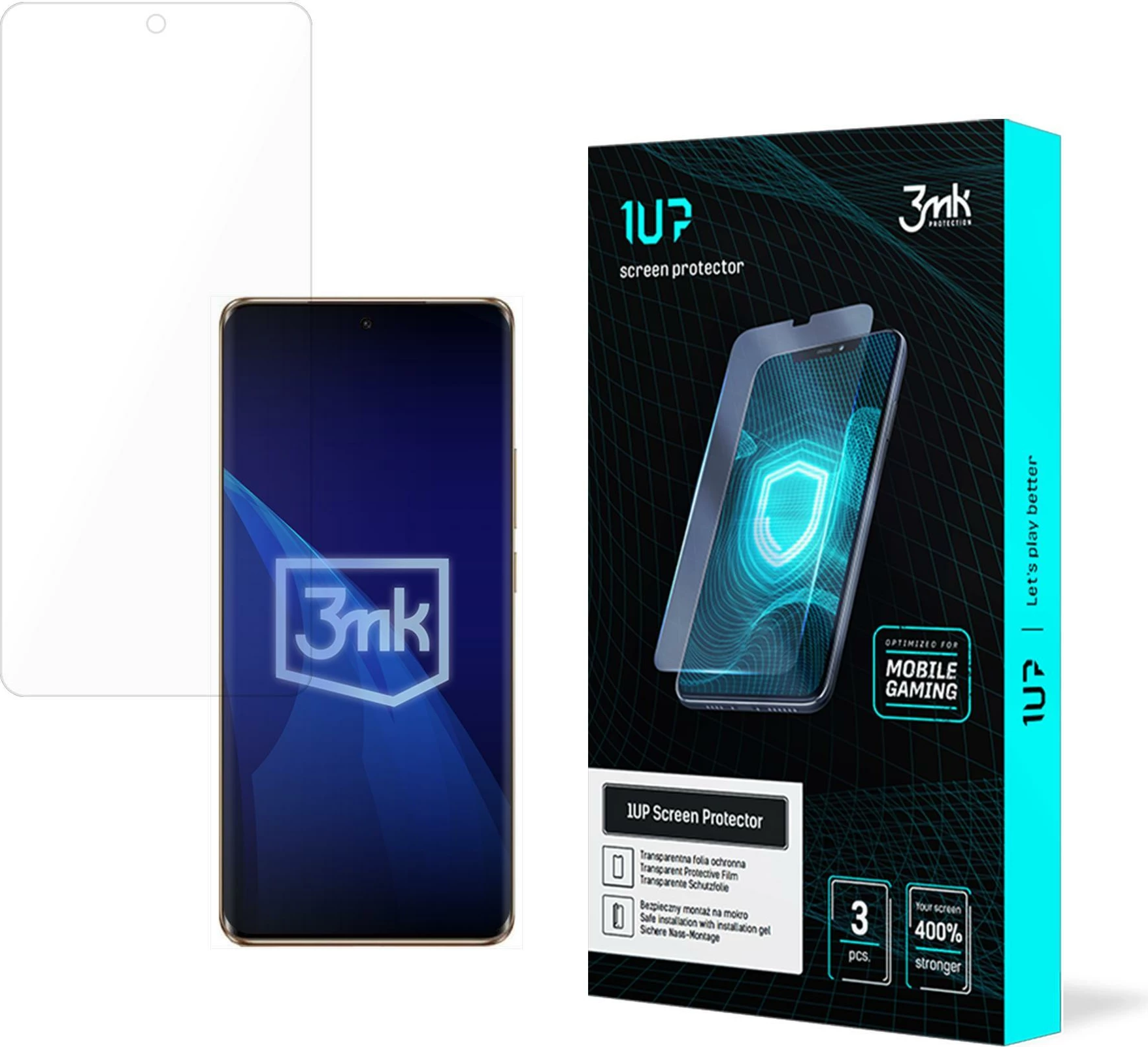 Folje mbrojtëse për ekran 3mk 1UP për Oppo Reno 10 Pro+