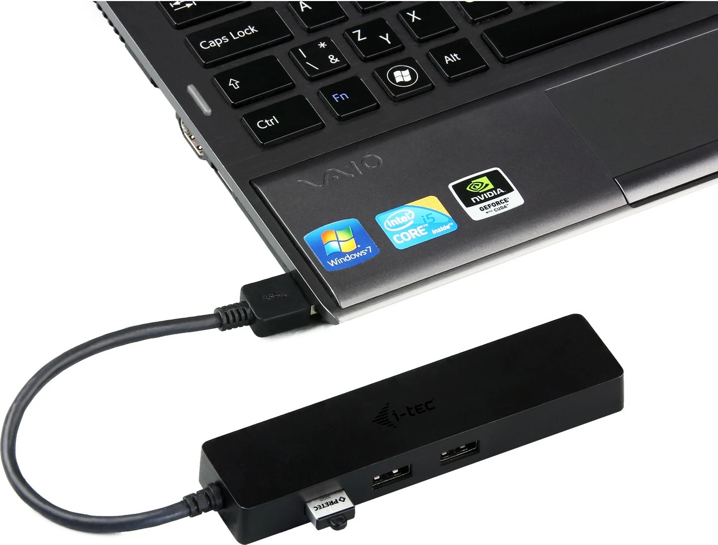 USB HUB me 3 porta + Gigabit Ethernet, i-tec Advance, VIA VL813/ASIX AS88179, i zi
