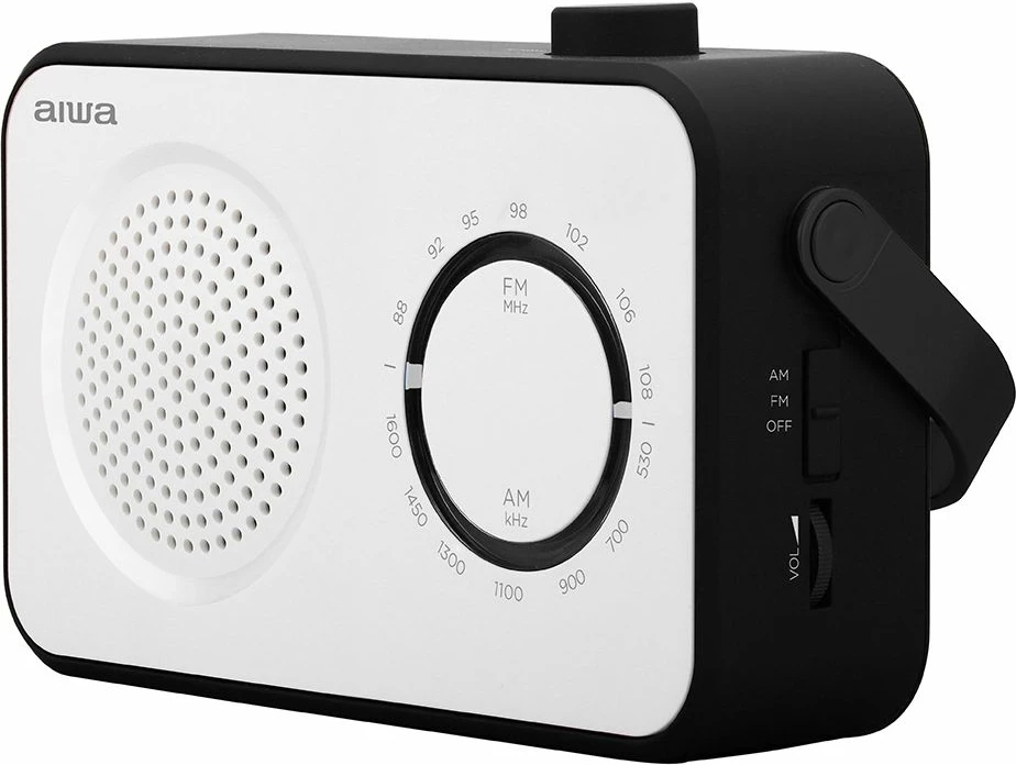 Radio portative Aiwa R-190BW FM/AM 2 W bardhë/zi