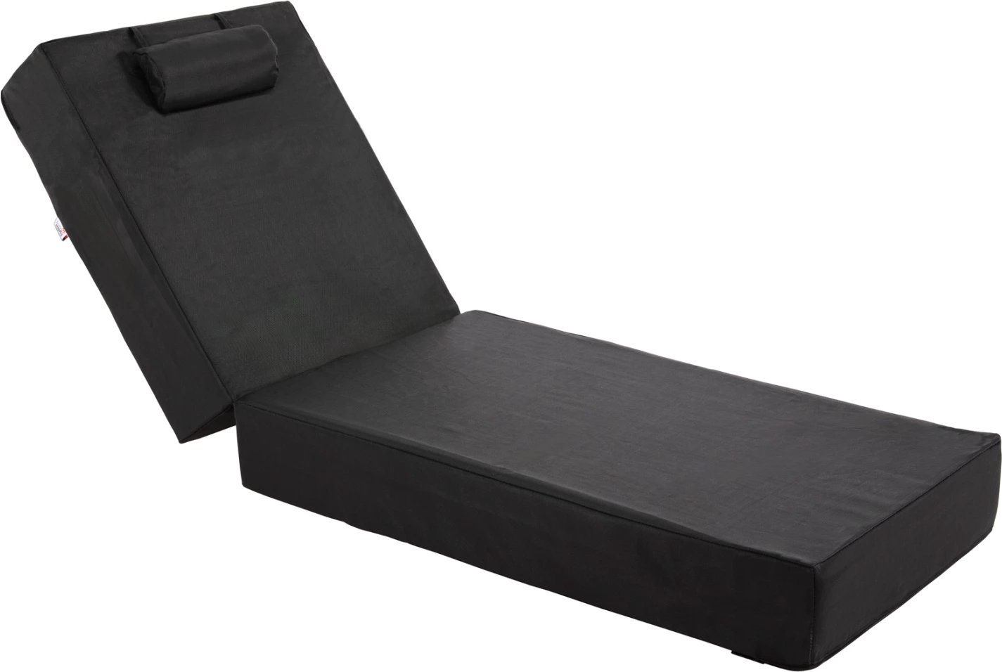 Jastëk për shezlong, tekstilene, ngjyrë e zezë, FH11761.01, 200(120+80)x70x20 cm