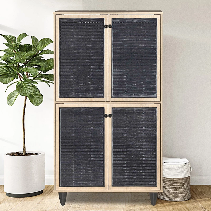 Dollap këpucësh Ronan, ngjyrë natyrale, 70.5x35x122cm