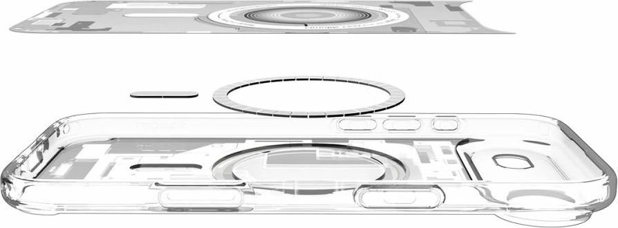 Mbështjellës Spigen Ultra Hybrid MagSafe për iPhone 17 Air, i bardhë