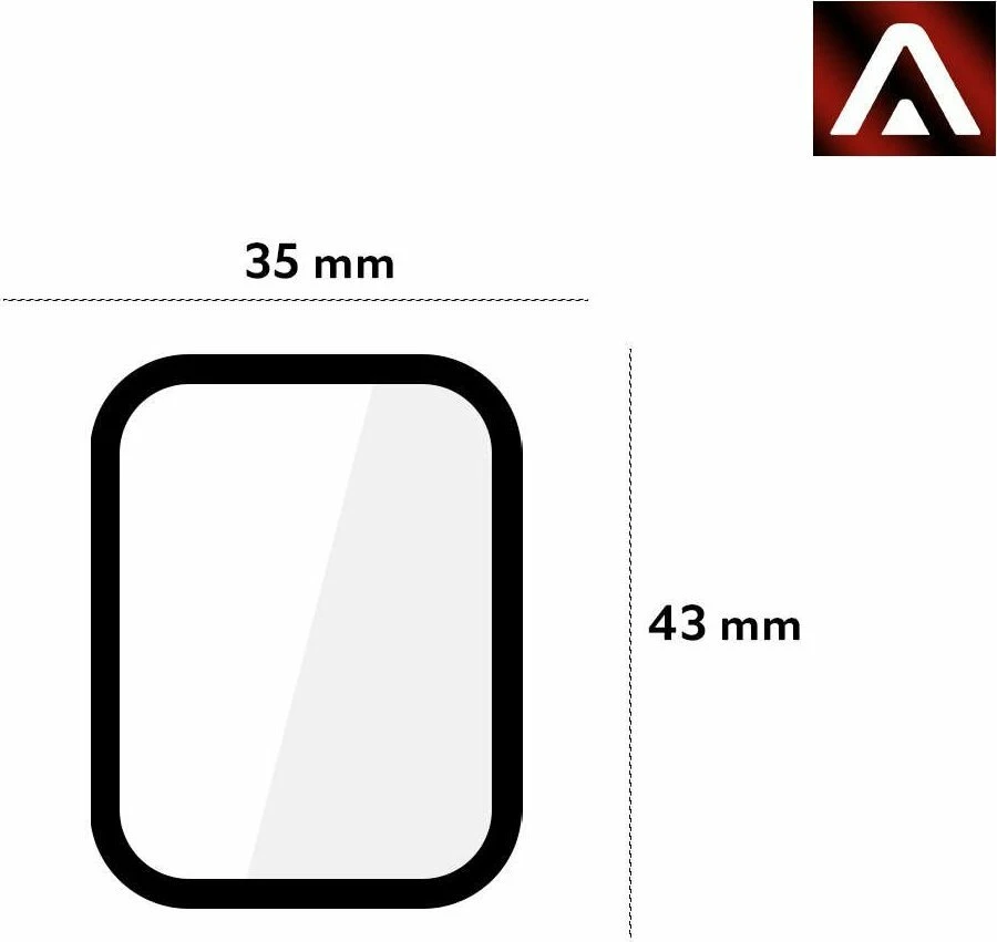 Mbrojtës ekrani Alogy Full Glue 3D Glass fleksibël për Xiaomi Mi Watch (China) 2 copë, kornizë e zezë