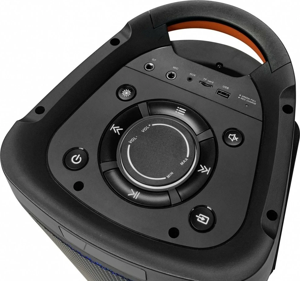 Altoparlant Blaupunkt PB06DB PartyBox me Bluetooth, Karaoke, 500W, LED, i zi, me 2 mikrofonë pa tela