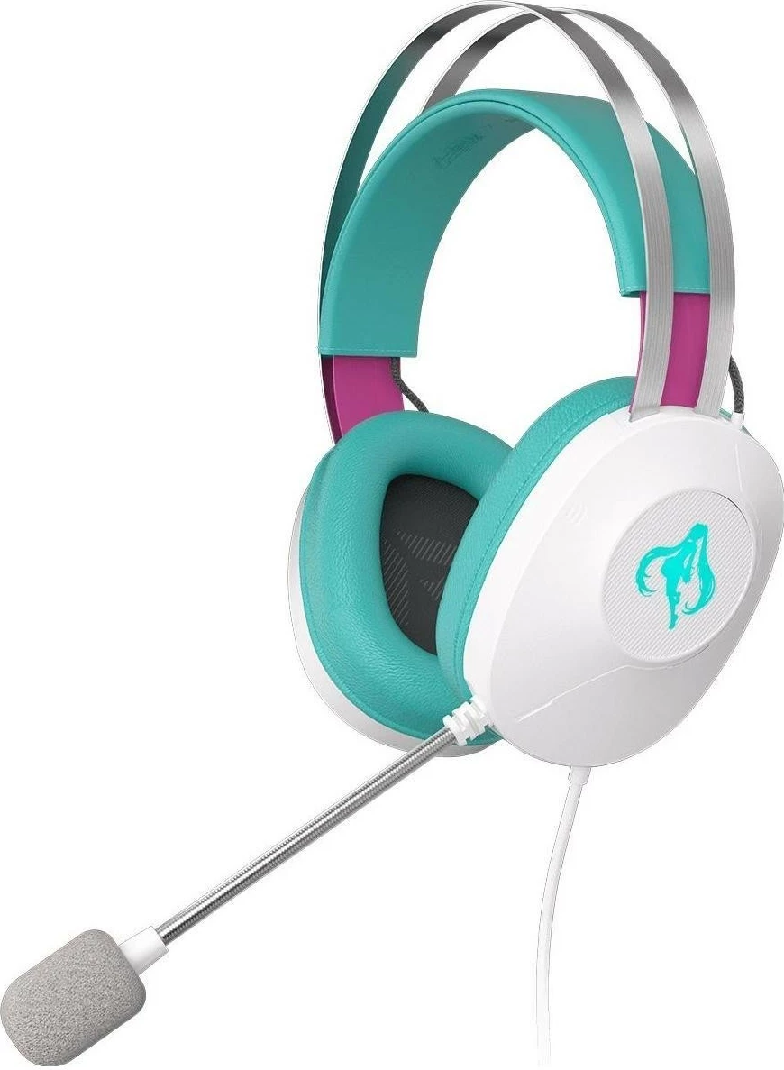 Kufje gaming Asus TUF Gaming H1 Gen II Hatsune Miku Edition, 7.1, USB, e bardhë