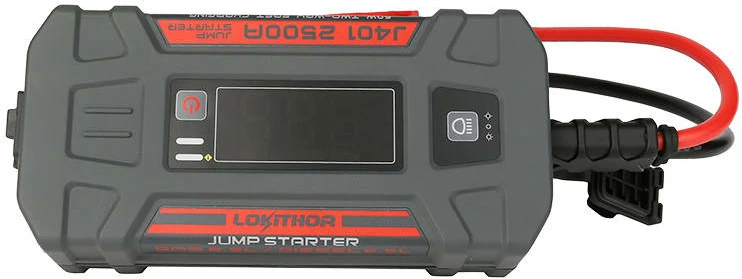 Jump starter / Powerbank Lokithor J401, 2500A, 20000mAh, 12V, me dritë, i zi