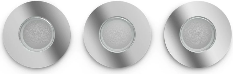 Spote ndriçimi smart Philips Hue Adore, 3x350lm, GU10, krom