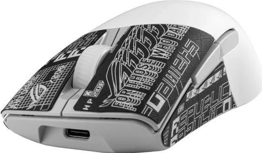 Maus Asus ROG Keris Wireless AimPoint, RGB, i bardhë