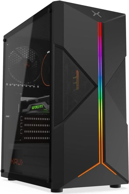 Kasë kompjuterike Krux Astral, e zezë 