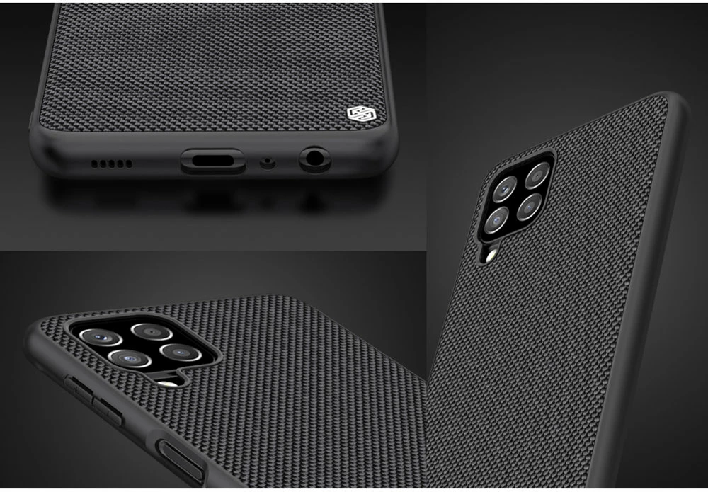 Mbështjellës Nillkin Textured Case për Samsung Galaxy A22 4G, i zi