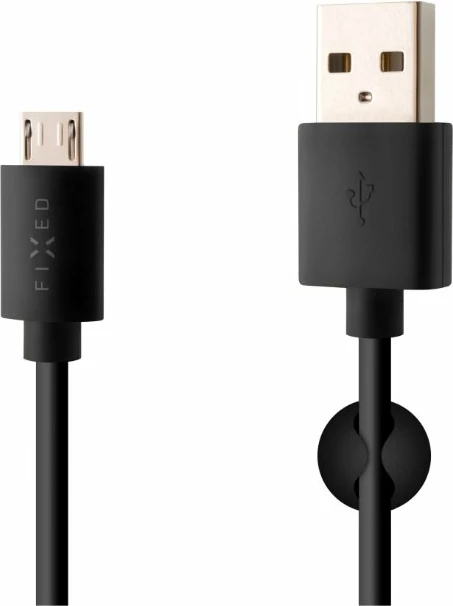 Kabllo USB Fixed FIXD-UM-BK, USB-A në microUSB, 1 m, 2.4 A Rapid Charge, e zezë