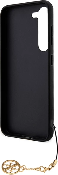 Mbështjellës Guess 4G Charms Collection për Samsung Galaxy A35, i zi