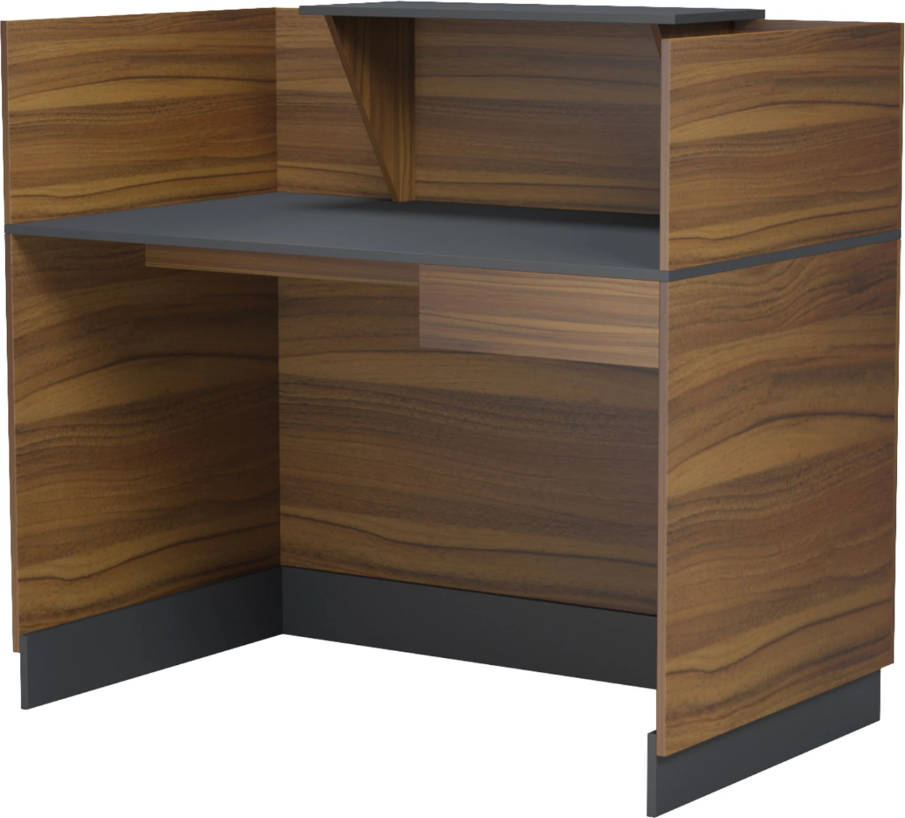 Banak recepsioni profesional BARRY, ngjyrë arrë/gri, FH2152.03, 120x70x110cm