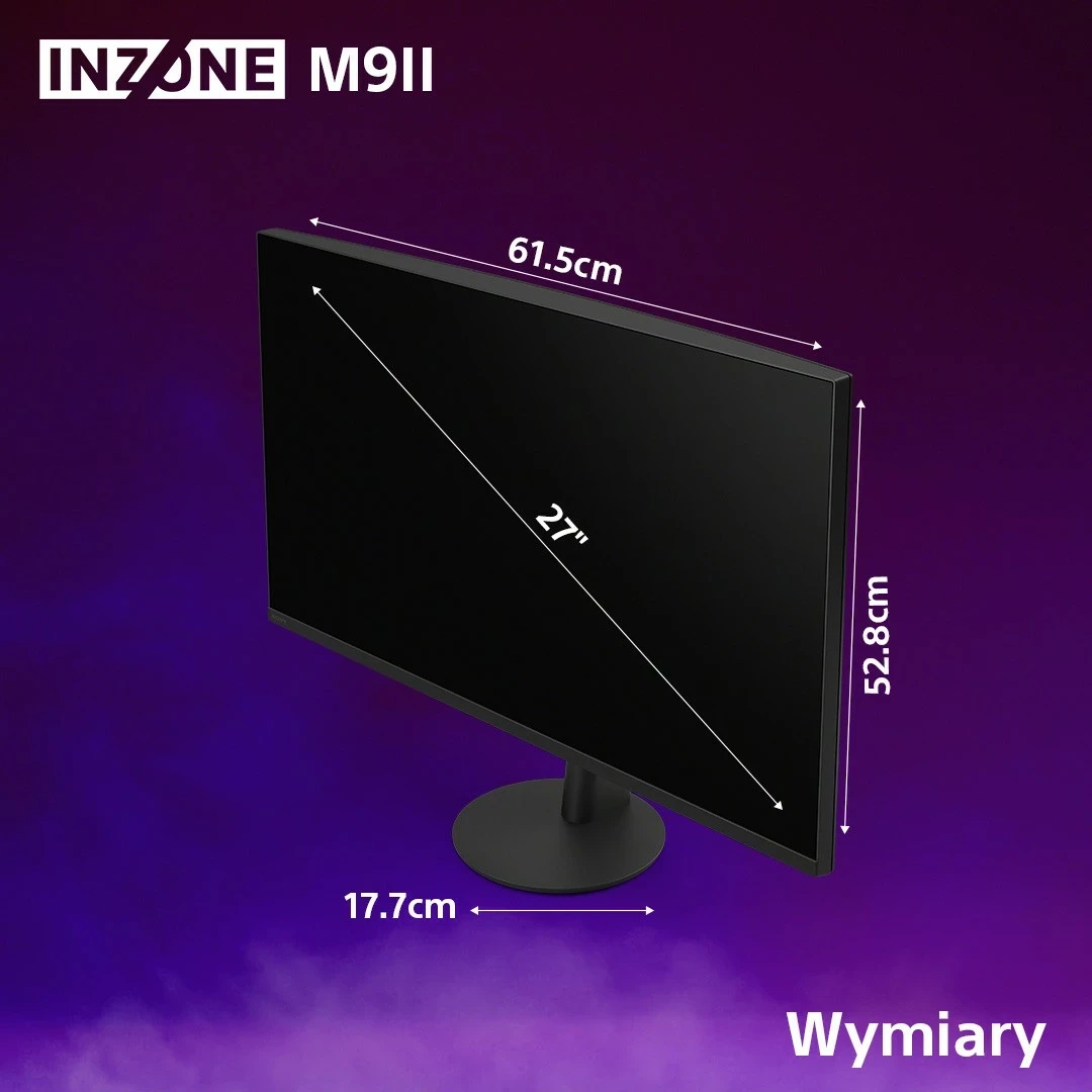 Monitor Sony INZONE M9II, 27", 4K, IPS, 160Hz, HDR, e zezë