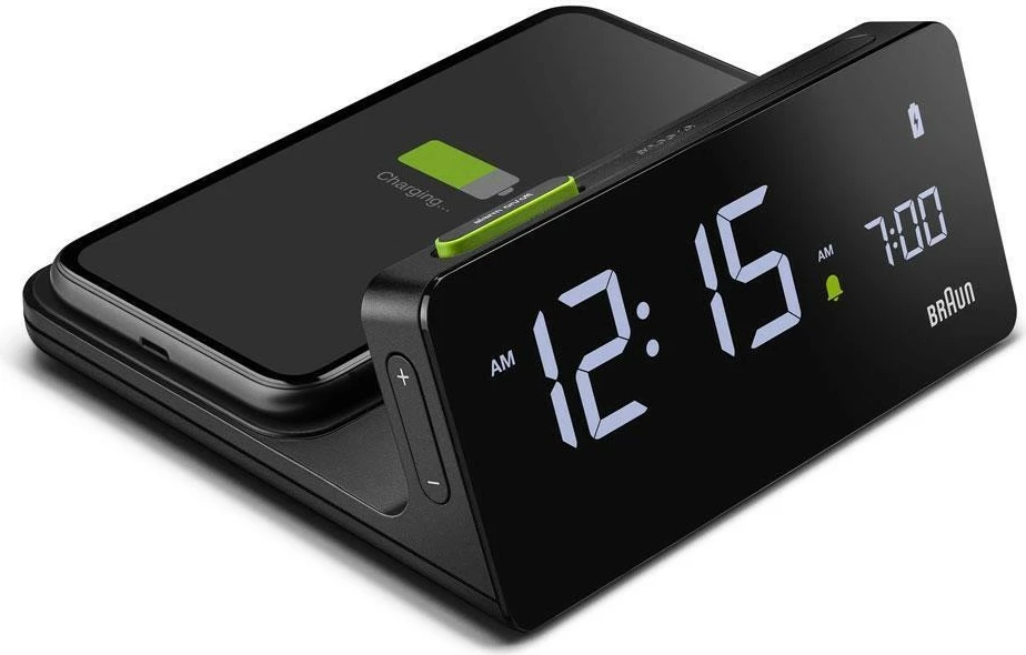 Alarm digjital Braun BC21, LCD, wireless charging, zi