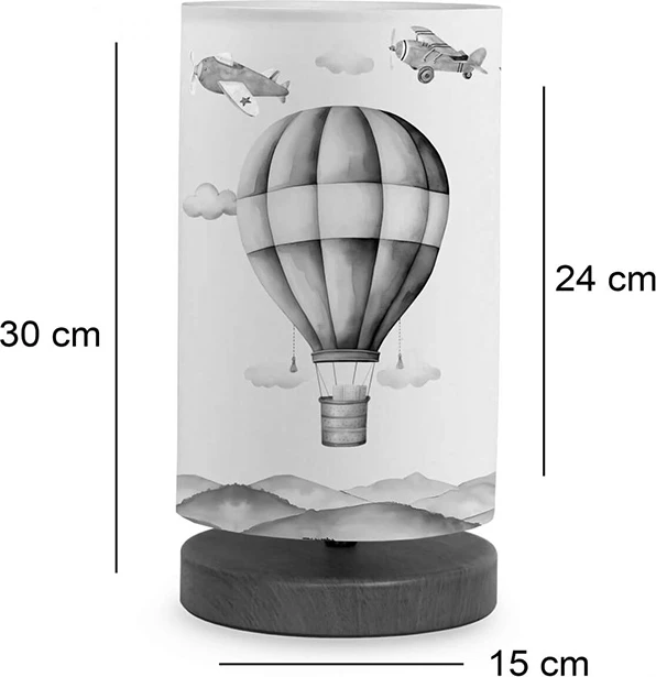 Llambë tavoline për fëmijë Balon shumëngjyrëshe D15x30cm