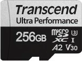Kartelë memorie Transcend TS256GUSD340S 256GB MicroSDXC Class 10 UHS-I e zezë/gri