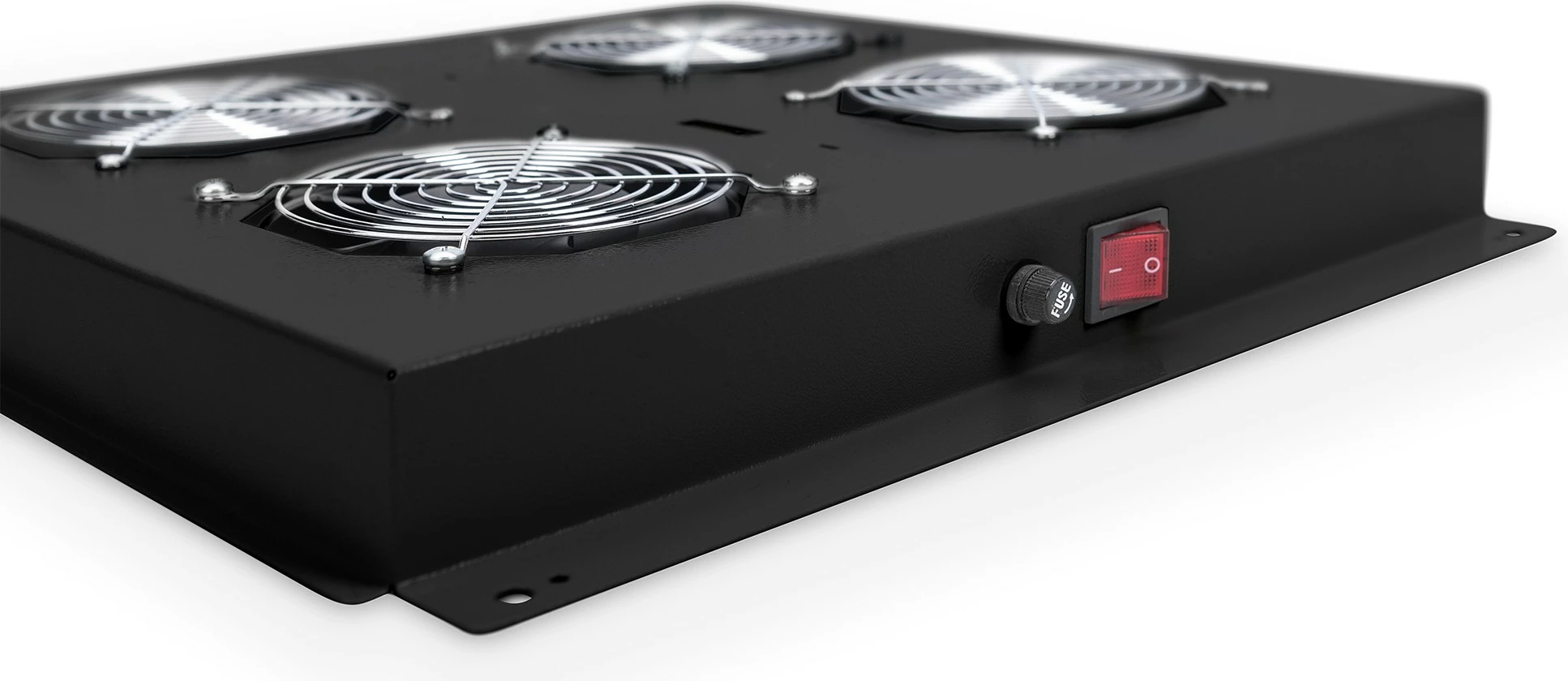 Njësi ventilimi Digitus për kasë rrjeti 19", 4 ventilatorë, e zezë