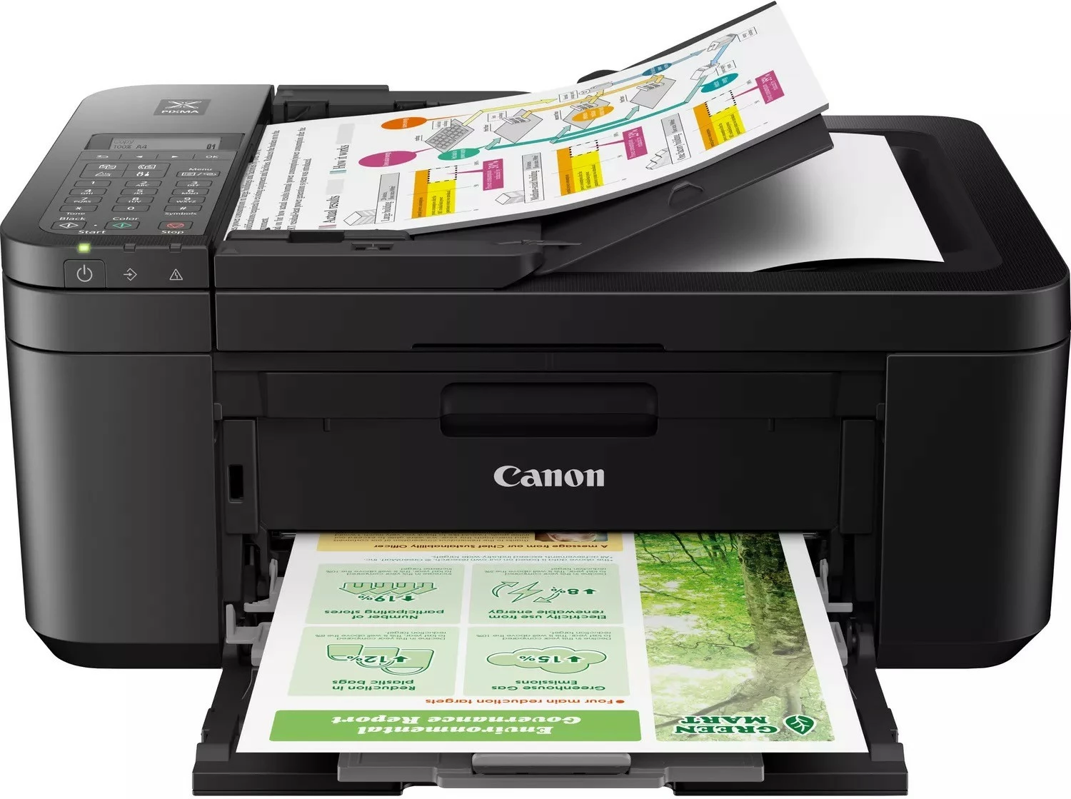 Printer multifunksional Canon PIXMA TR4750i, Inkjet, Printim me ngjyra, 4800 x 1200 DPI, A4, Printim direkt, E zezë