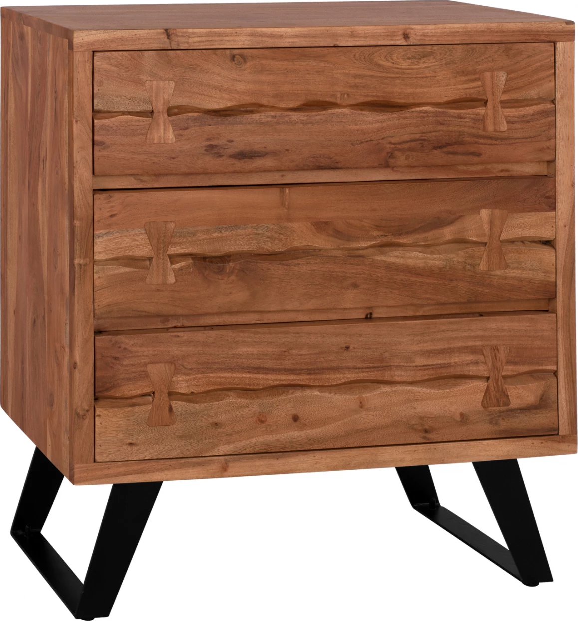 Sirtar Fansi 3 Sirtarë FH8474 nga druri akacie masiv 80Χ35Χ85