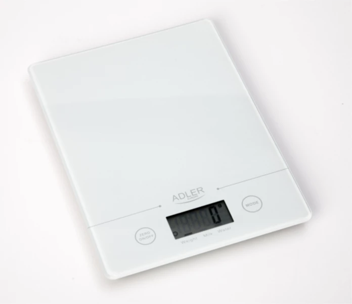 Peshore kuzhine ADLER AD3138 W 5 kg/1 g, LCD, TARE, e bardhë