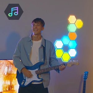 Panelë LED smart Govee Glide Hexa (Hexagon) Expansion Kit, RGBIC, 2 copë