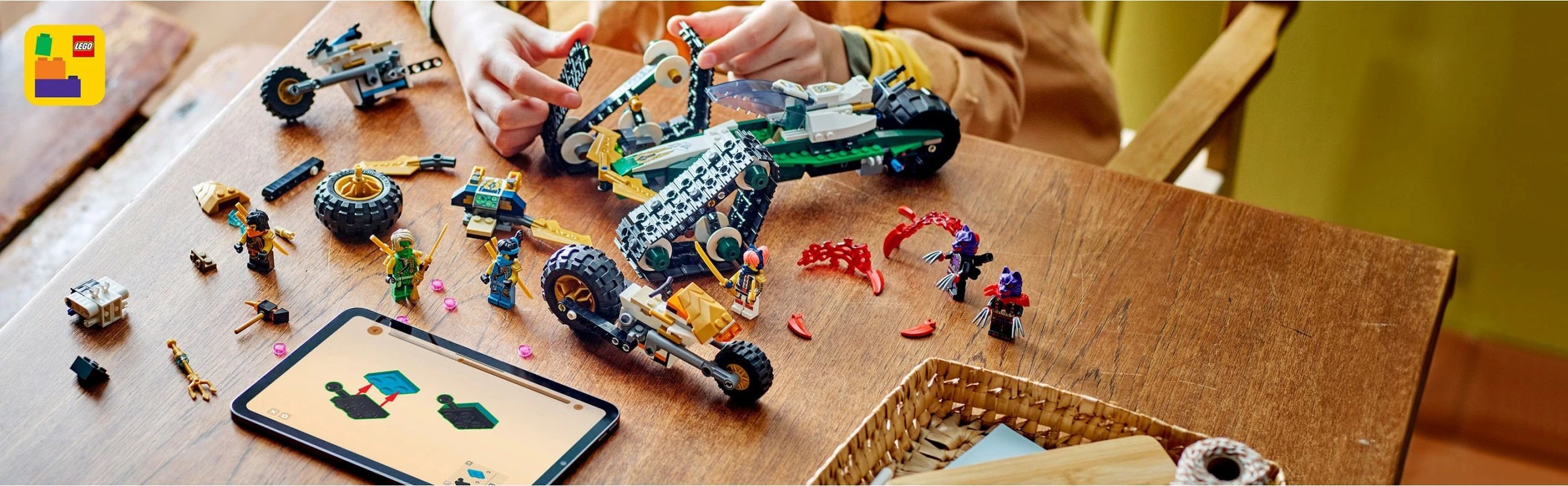 Set ndërtimi LEGO Ninjago 71820 Ninja Team Combo Vehicle, multikolor