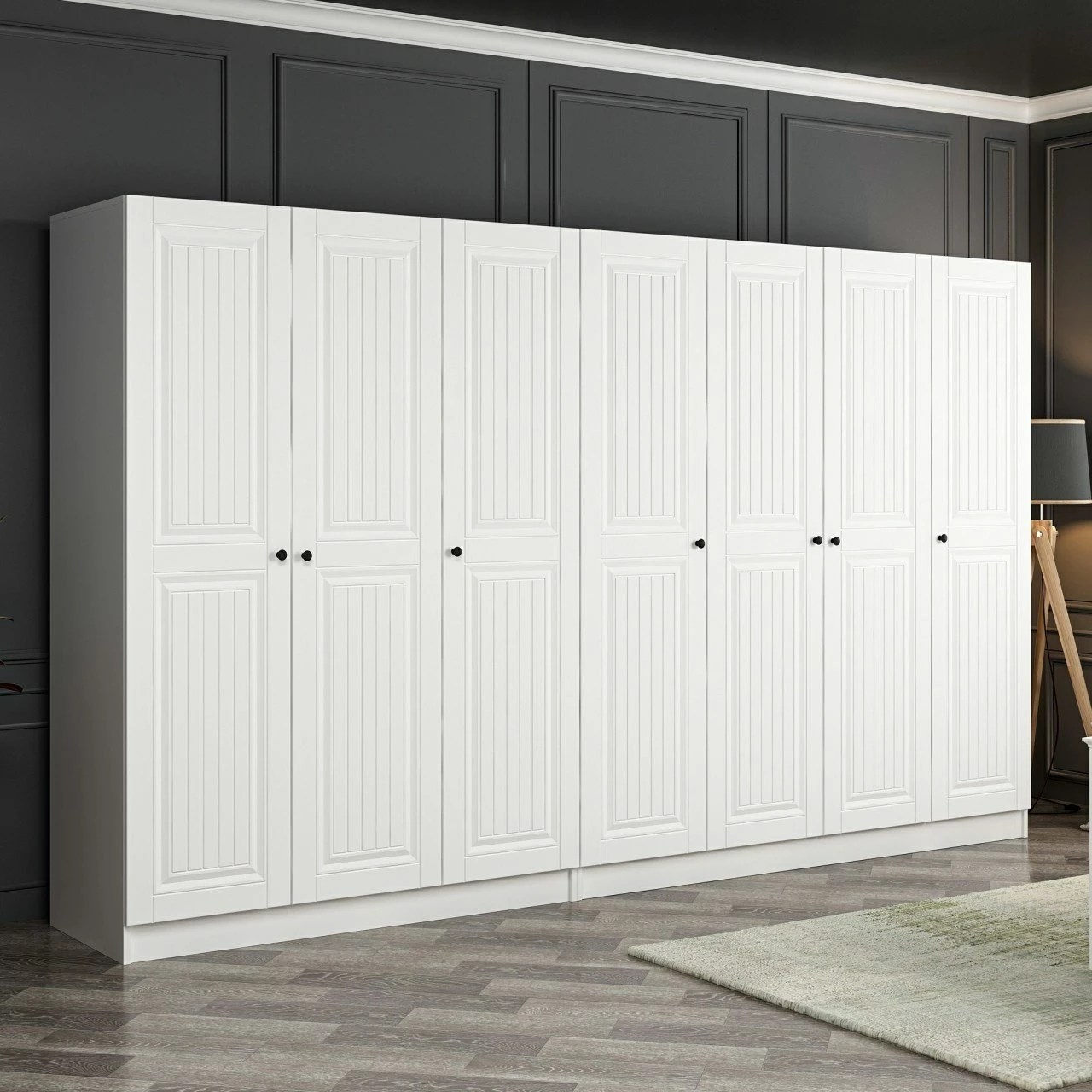 Dollap Skye Decor, ngjyrë e bardhë, Kale Mebran, 4777