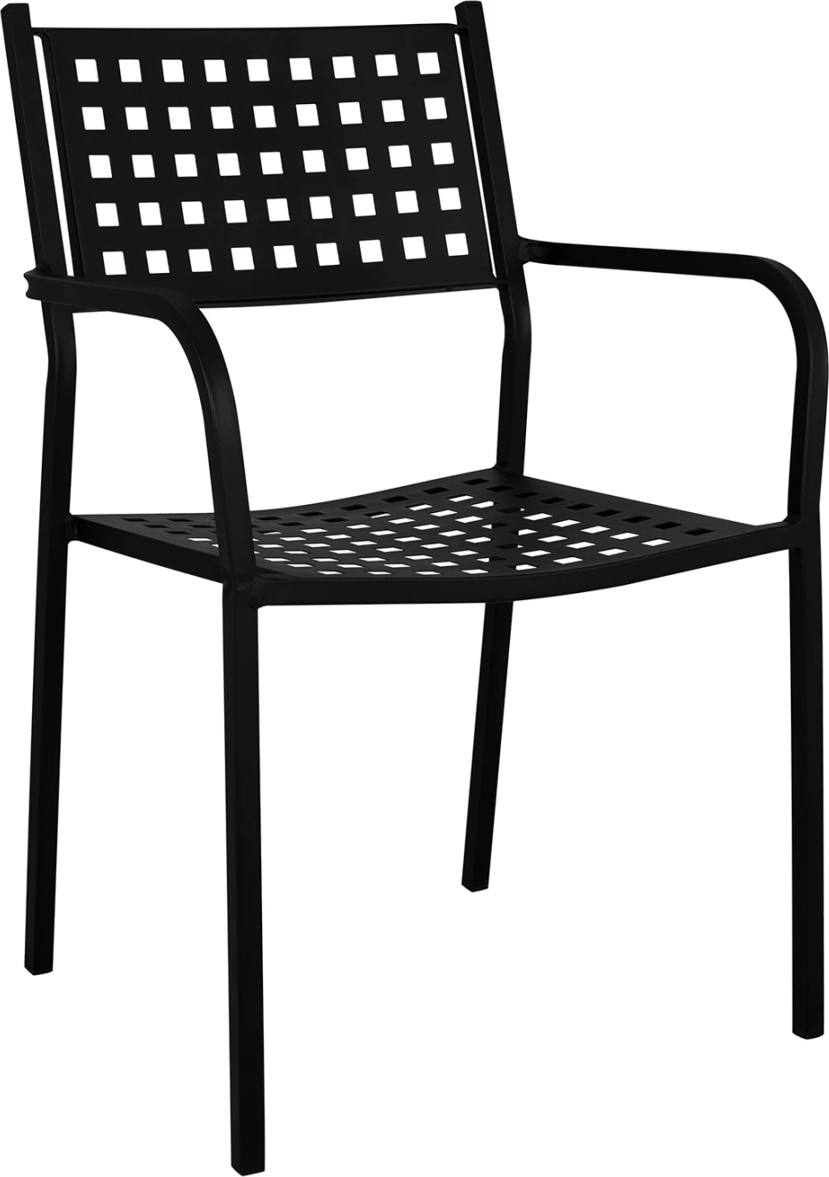 Karrige metalike Zeta, ngjyrë e zezë mat, FH5031.01, 55,5x50x84 cm