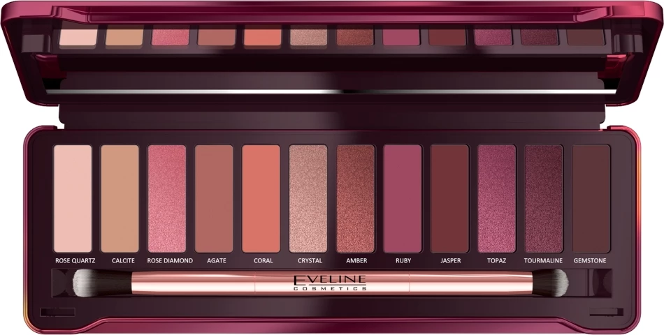 Paletë për sy Eveline Cosmetics Ruby Glamour, 1 paletë