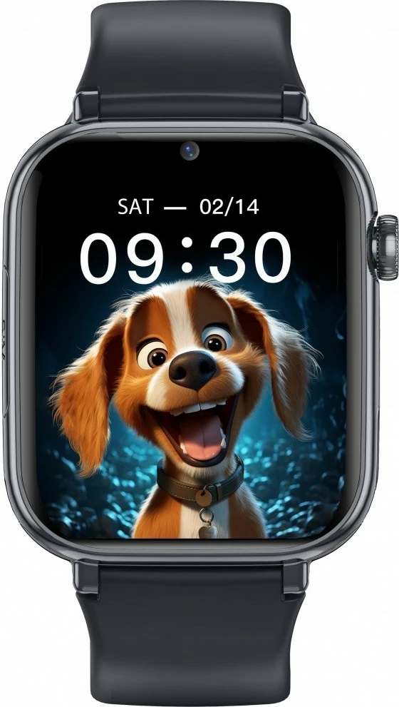 Smartwatch Maxcom FW59 Kiddo 4G për fëmijë, i zi