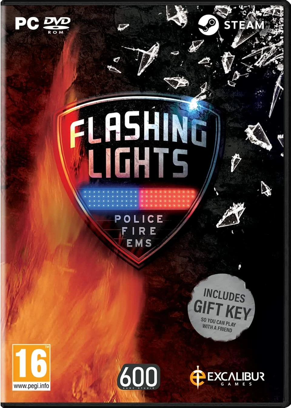 Lojë PC Excalibur Games Flashing Lights, Steam, PEGI 16, PC DVD-ROM, çelës (gift key)