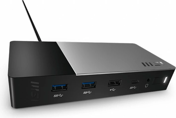 Dok stacion USB-C MSI Gen 2, 9 porta, Gigabit Ethernet, HDMI, DisplayPort, i zi