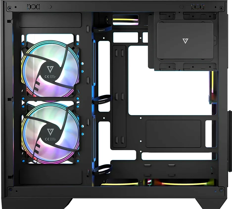 Kasë MODECOM Volcano Panorama NF Midi, ATX, ITX, Micro ATX, Gri