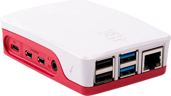 Kasë Raspberry Pi 1876751, Raspberry Pi, e kuqe, e bardhë