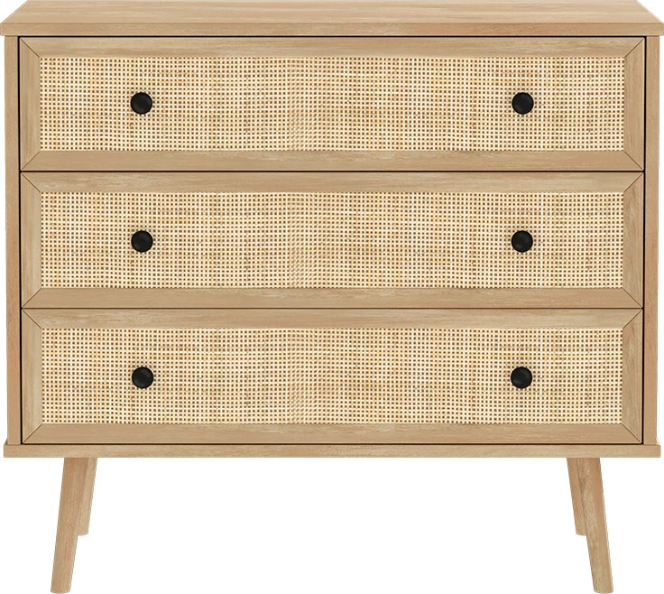 Komodë me 3 sirtarë Oslo sonoma 90x39x79cm