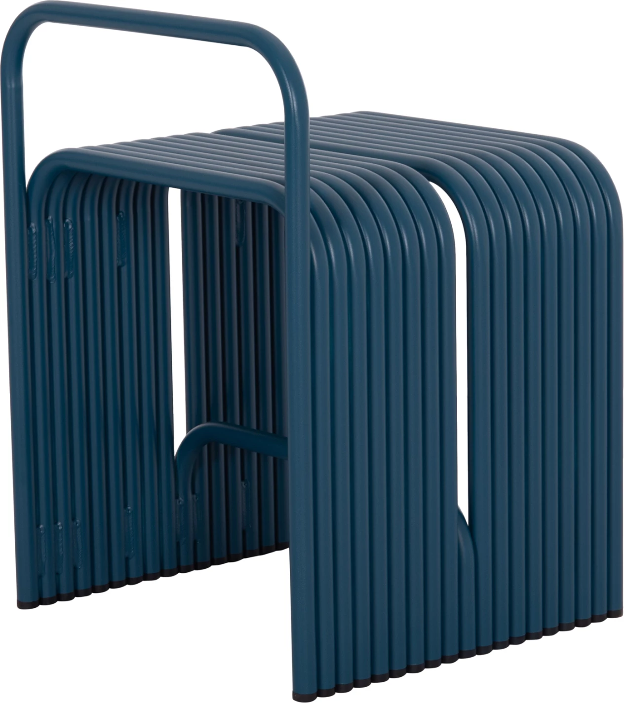 Karrige e ulët INTREPID, alumin, ngjyrë kaltër, 40x38x55Hcm